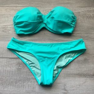 VS SWIM Teal Bandeau Bikini